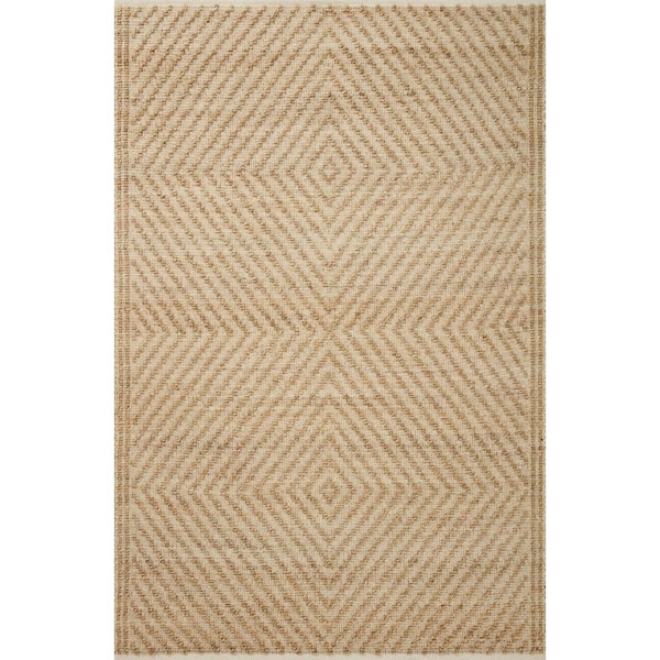 Angela Rose Colton 9 ft. x 12 ft. Natural / Ivory Contemporary Area Rug