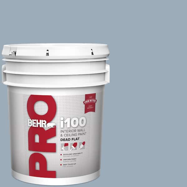 5 gal. #570F-4 Blue Willow Dead Flat Interior Paint