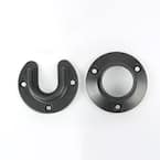 1-5/16 in. Heavy-Duty Bronze Closet Pole Sockets (2-Pack)