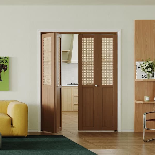 BH BARNER HOME 72 in. x 80 in. Half Webbing Half Panel, MDF