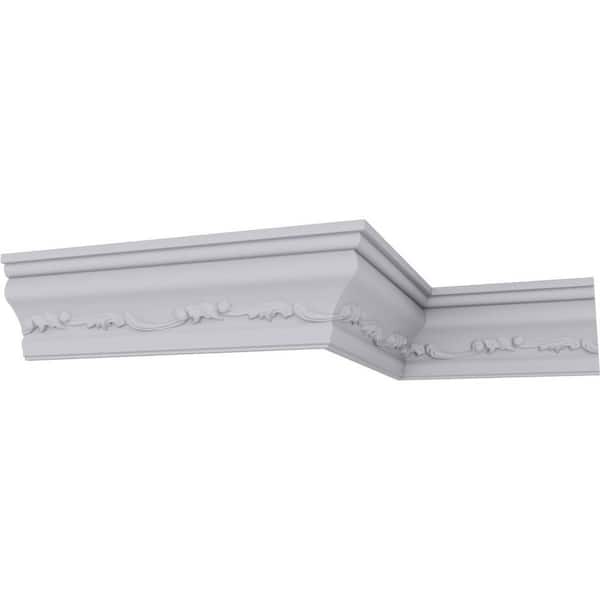 Ekena Millwork SAMPLE - 1-1/2 in. x 12 in. x 2-3/4 in. Polyurethane Nexus Crown Moulding