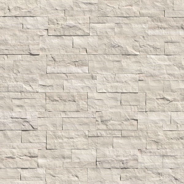 XL Tustin Blond Ledger Panel 9 in. x 24 in. Textured White Natural Look Wall Tile (4.5 sq. ft./Case)