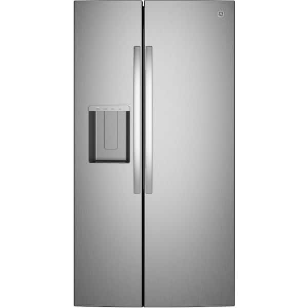 27.9 Cu. Ft. Side-By-Side Refrigerator in Stainless Steel with Extra Tall Water Dispenser and In-Door Icemaker