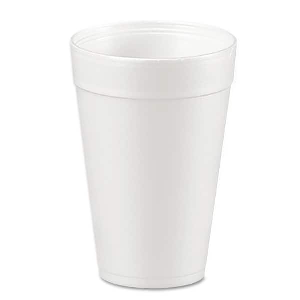 8 oz White Paper Coffee Cup - Double Wall - 3 1/2 x 3 1/2 x 3 1/4 - 500  count box