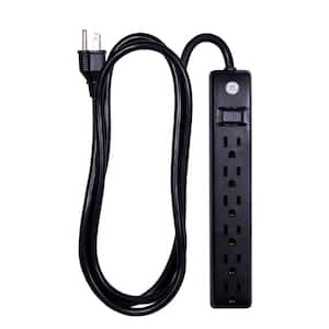 6-Outlet Power Strip, Black