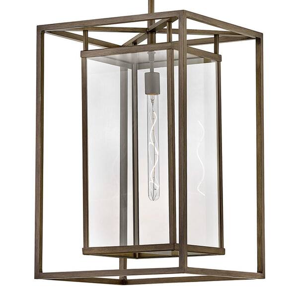 HINKLEY - Max 40.75 in. 1-Light Burnished Bronze Outdoor Pendant Light
