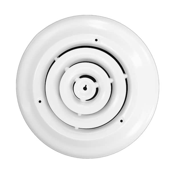 Venti Air 6 in round butterfly diffuser/grille with concentric step down  rings HRD06 - The Home Depot