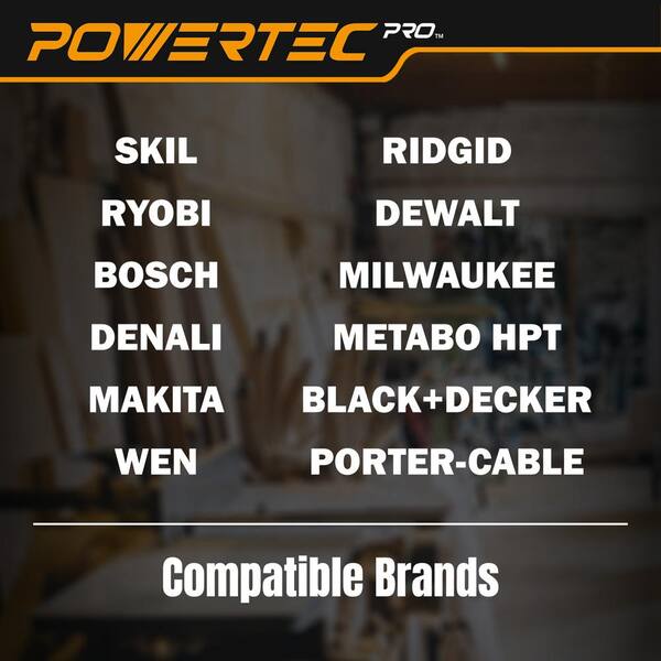POWERTEC 5 in. Sanding Discs Hook and Loop, 80 Grits, Ceramic
