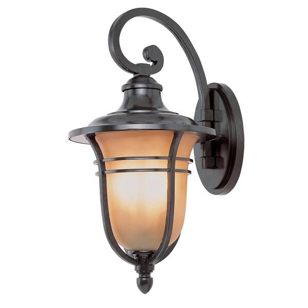 Bel Air Lighting 3-Light Outdoor Rubbed Oil Bronze Wall Lantern