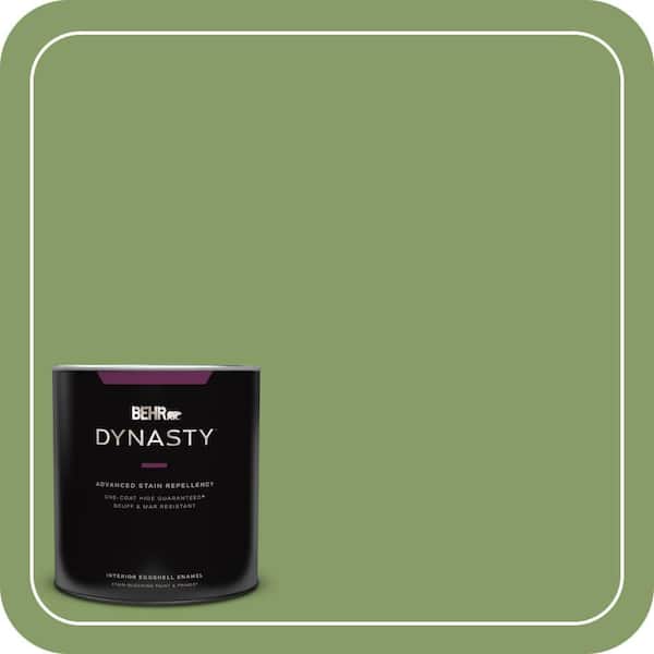 BEHR DYNASTY 1 qt. #M370-5 Agave Plant Eggshell Enamel Interior Stain-Blocking Paint and Primer