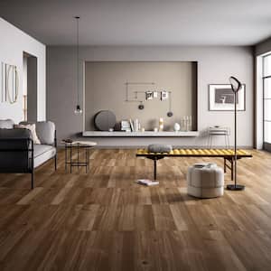 Havenwood Saddle 8 in. x 36 in. Matte Porcelain Wood Look Floor and Wall Tile (448 sq. ft./Pallet)