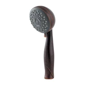 3-Spray Patterns 3.09 in. Wall Mount Handheld Shower Head Only in Rustic Bronze