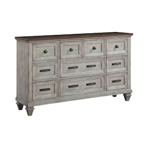 New Classic Furniture Mariana Vintage Creme 9-drawer 68 in. Dresser