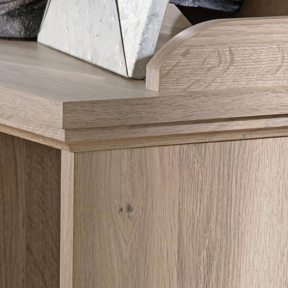 Barrister Lane 60'' Salt Oak Adjustable Cubby Bookcase with Metal Hardware