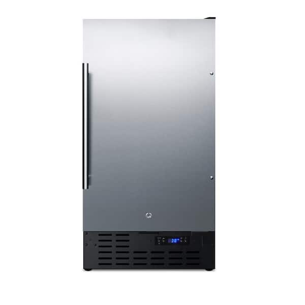 Summit Appliance 18 in. W 2.7 cu. ft. Freezerless Fridge in Stainless Steel Counter Depth