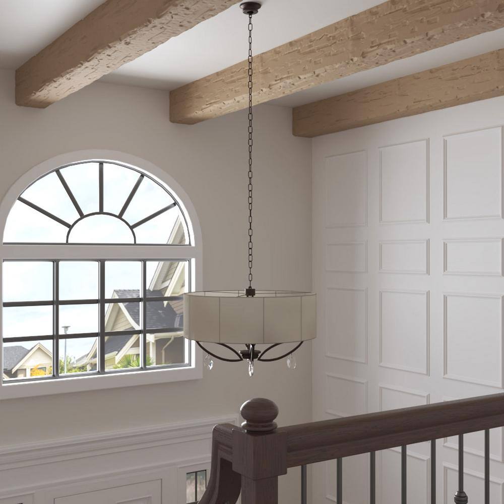 120" Primed Tan Faux Wood Beam with Salvaged Timber Texture