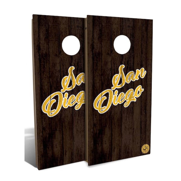 IPG Global Marketing San Diego Solid Wood Cornhole Board Set (Includes 8-Bags)