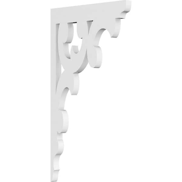 Ekena Millwork 5/8 in. W x 14 in. H x 8 in. D PVC Vienna Bracket