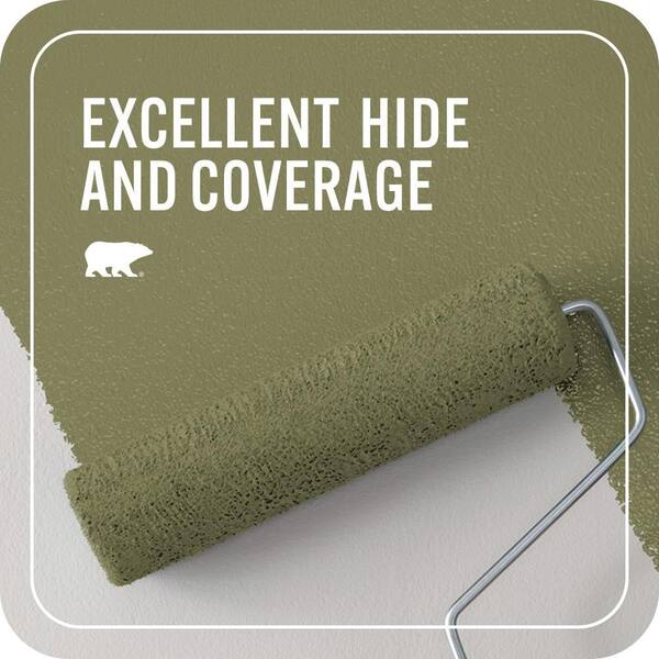 BEHR PREMIUM PLUS 8 oz. #PMD-47 Martini Olive Flat Interior