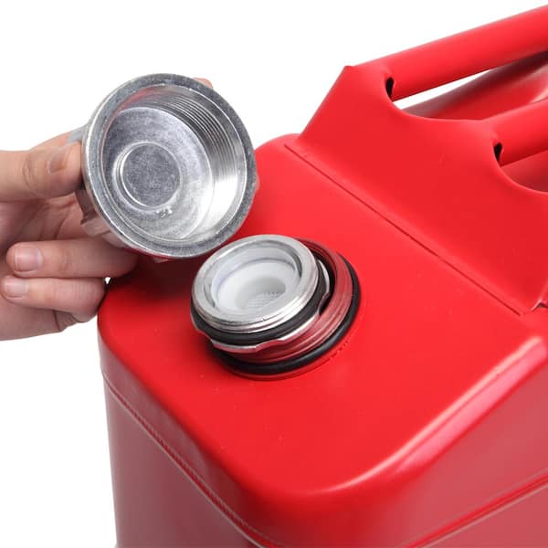 20l Litres Jerry Can Red Plastic Petrol Fuel Tanks 5gal Oil Gas
