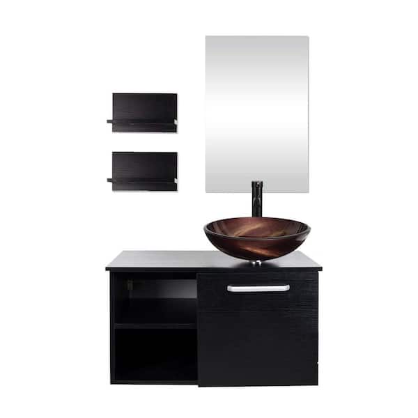 Puluomis 28 in. W x 19 in. D x 28 in. H Single Sink Bath Vanity in