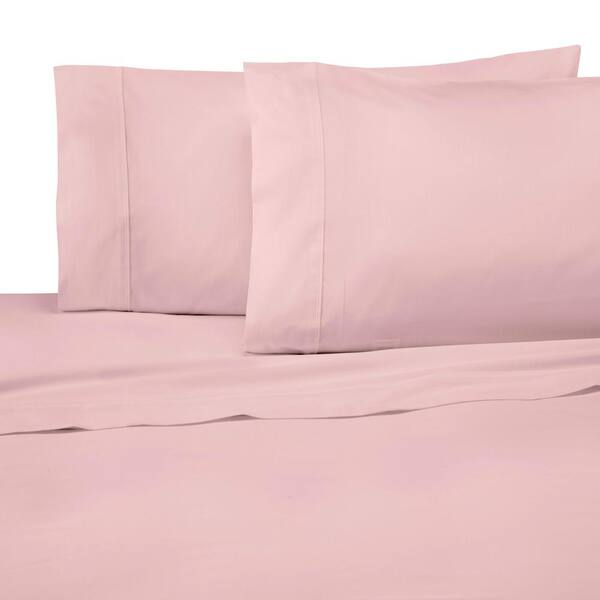 Modern Living Modern Living 4-Piece Light Rose Solid 300 Thread Count Cotton King Sheet Set