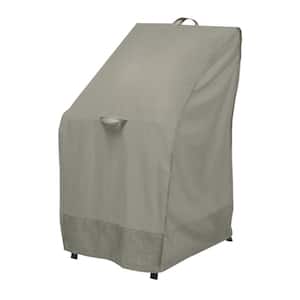 Duck Covers Weekend 26 in. Moon Rock Stackable Outdoor Chair Cover with Integrated Duck Dome