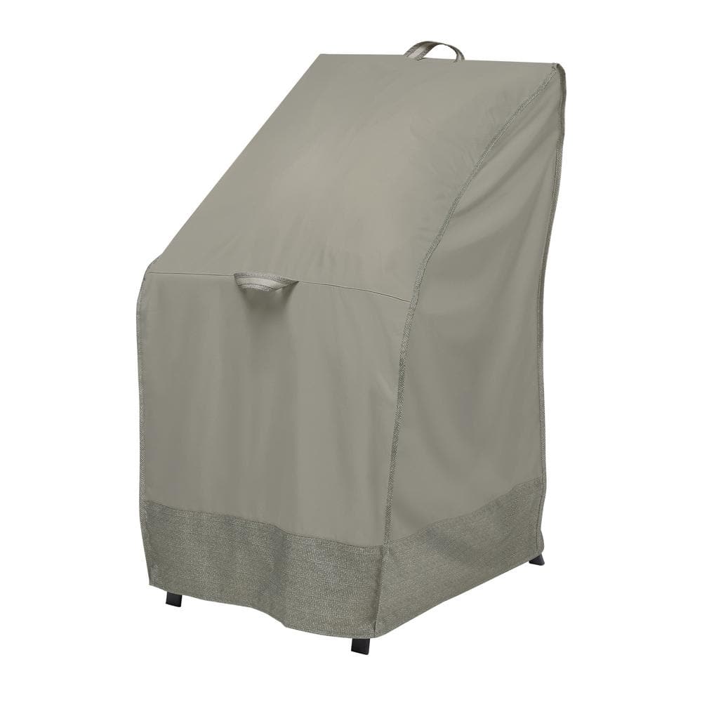 Duck Covers Weekend 26 in. Moon Rock Stackable Outdoor Chair Cover with