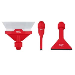 Air-Tip 1-1/4 in. to 2-1/2 in. Dust Collector, Crevice Tool and Utility Nozzle Kit Wet/Dry Vacuum Attachments (3-Piece)