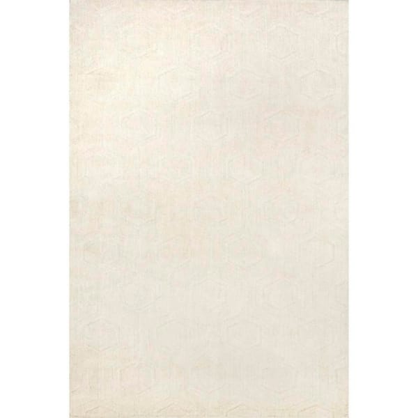 *DISCONTINUED* Hand Woven Ambrose Area Rug Ivory 9 ft. x 12 ft. Area Rug