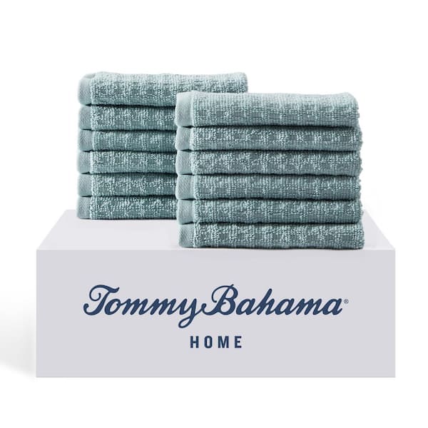 Tommy Bahama Northern Pacific 12-Piece Navy Blue Cotton Wash Towel Set