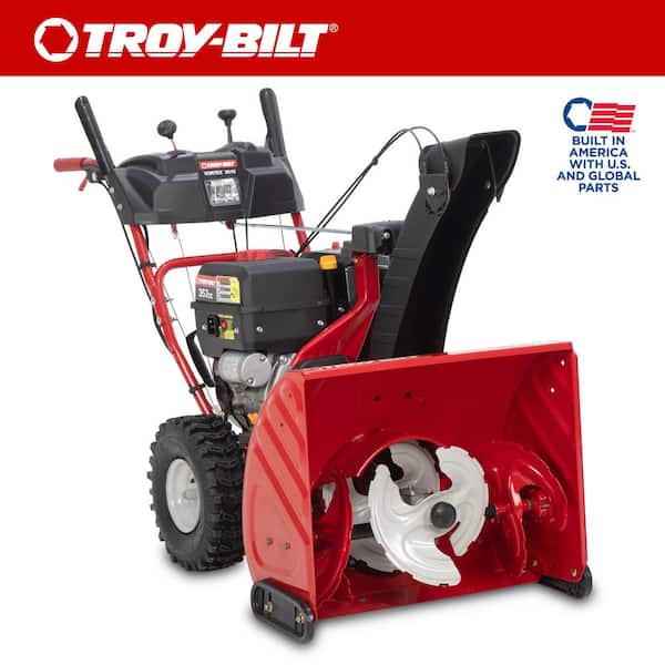 Troy-Bilt Vortex 26 in. 357 cc 3-Stage Self Propelled Gas Snow Blower with Electric Start, Trigger Steering and Heated Grips