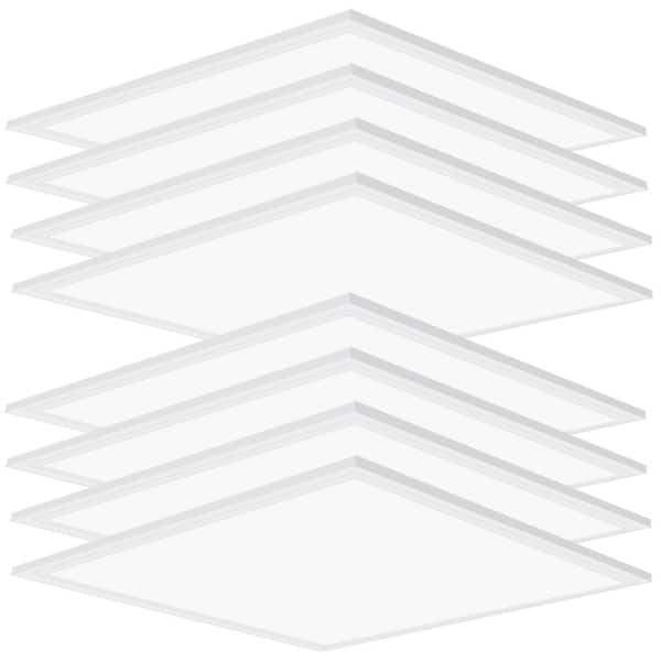 2 ft. x 2 ft. 5800 Lumens Integrated LED Flat Panel Light, 5000K Daylight Dimmable Commercial Light for Office (10-Pack)