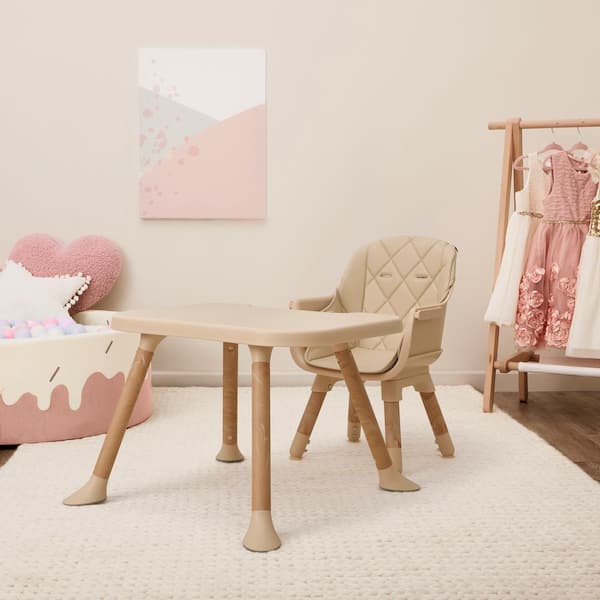 Dream On Me Luna Beige 4 in.1 convertible Highchair