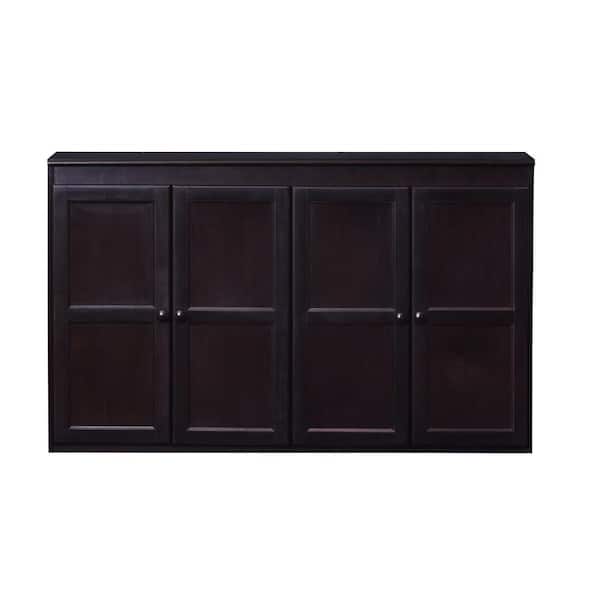 Concepts In Wood Wood 60 in. Storage Console TV Stand/Dining Buffet, Espresso Finish