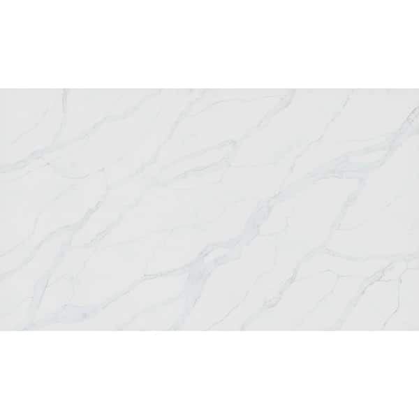 4 in. x 4 in. qt. Countertop Sample in Calacatta Vernello