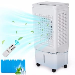 3 in 1 Portable Evaporative Personal Air Cooler in White with Dust Filter, Digital control