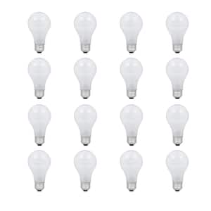 60-Watt Equivalent A19 Dimmable Eco-Incandescent Light Bulb Soft White (16-Pack)