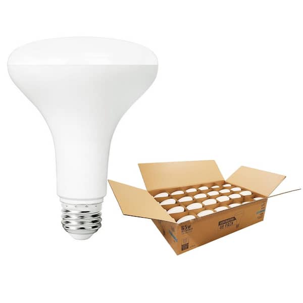 65W Equivalent BR30 Flood Light Dimmable CEC Title 20-Contractor Pro Pack LED Flood Light Bulb Daylight 5000K (48-Pack)