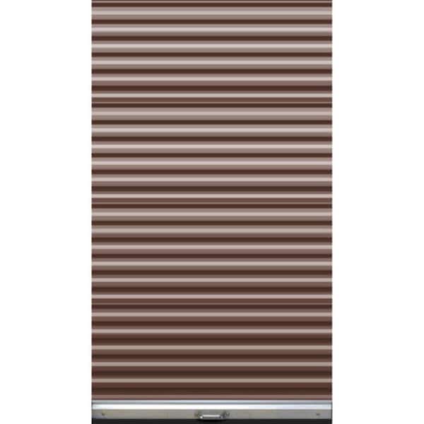 4ft x 7ft Non-Insulated Continental Brown Roll-Up Garage Door without windows