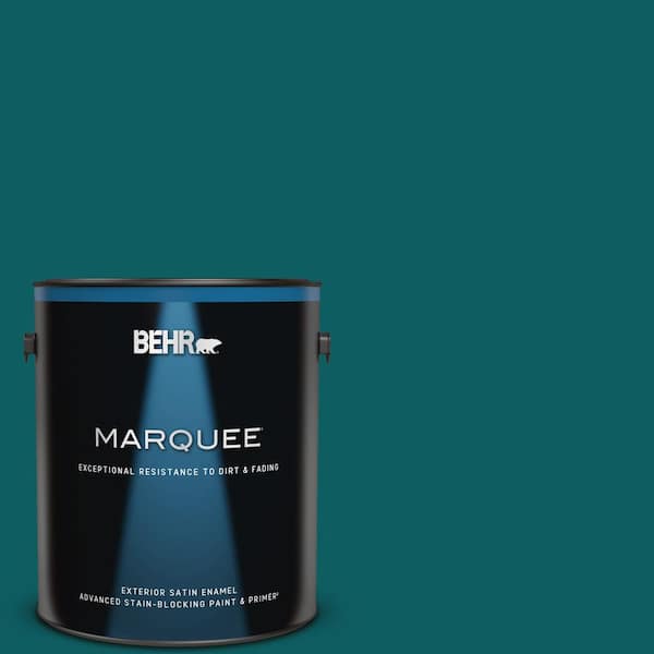 BEHR MARQUEE 1 gal. #S-H-500 Realm Satin Enamel Exterior Paint & Primer