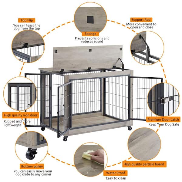 Large Supplies Puppy Dog House Accessories Kennel Indoor Canil