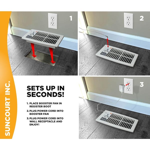 4 Pack Floor Vent Covers for Home Floor, 5X10 Magnetic Register Vent Cover