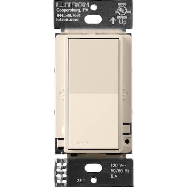 Lutron Sunnata On/Off Accessory Switch, only for use with Sunnata LED Dimmers, Light Almond (ST-AS-LA)