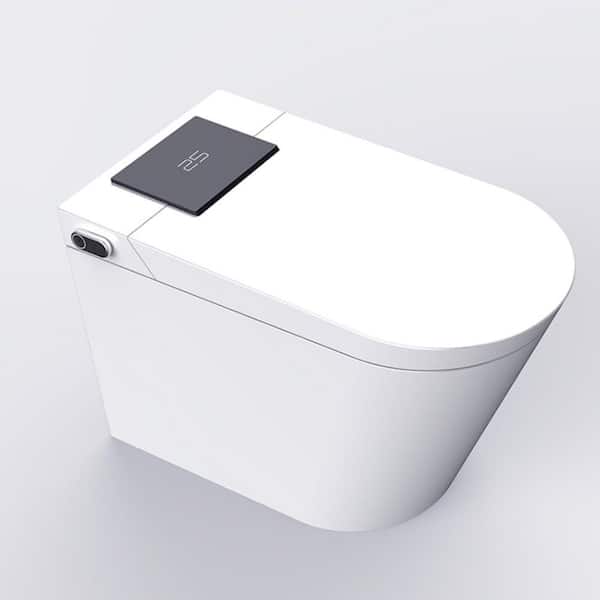 Elongated Standard Bidet Toilet 1.34 GPF in White w/ Heated Seat, Auto Open/Flush, Warm Air Dryer and Multi-Clean Modes