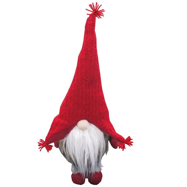 ADMIRED BY NATURE Standing Christmas Gnome Plush Ornament Home Decor
