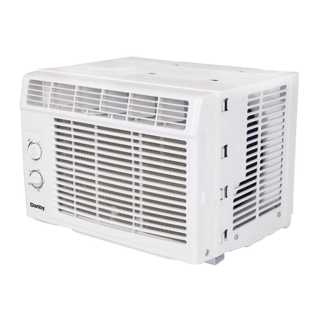 White Compact 5000 BTU Window Air Conditioner