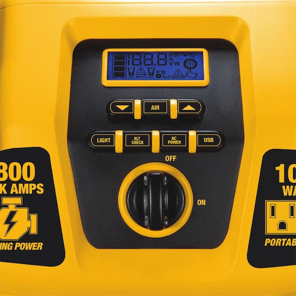 DEWALT 2800 Peak Amp Portable Car Jump Starter 1000 Watt Power