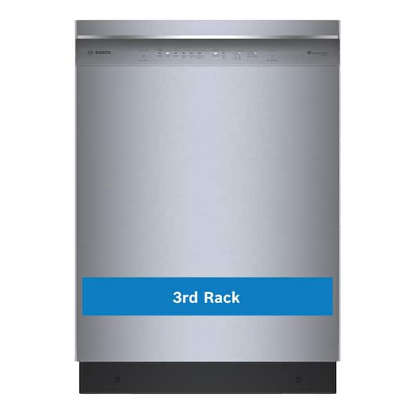 300 Series 24 in. Stainless Steel Front Control Tall Tub Dishwasher with Stainless Steel Tub and 3rd Rack, 46 dBA