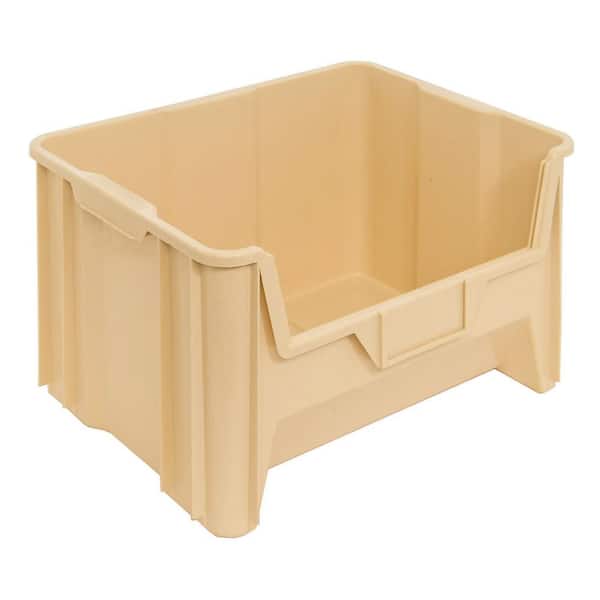 Giant Stack 41.66 qt. Container in Ivory (3-Pack)